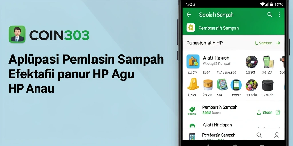 Screenshot antarmuka COIN303 yang menunjukkan fungsi Pembersih Sampah.