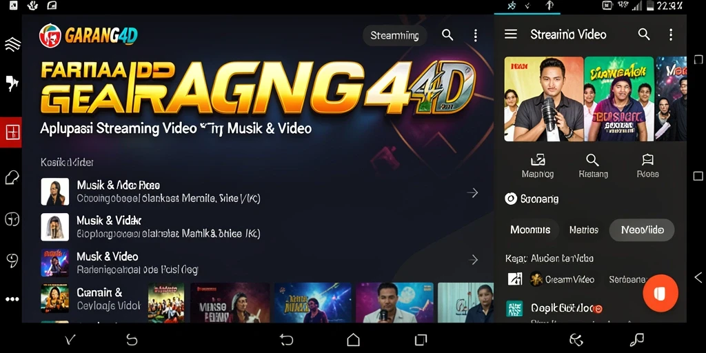 Antarmuka GARANG4D yang menarik untuk pengalaman Streaming Video.