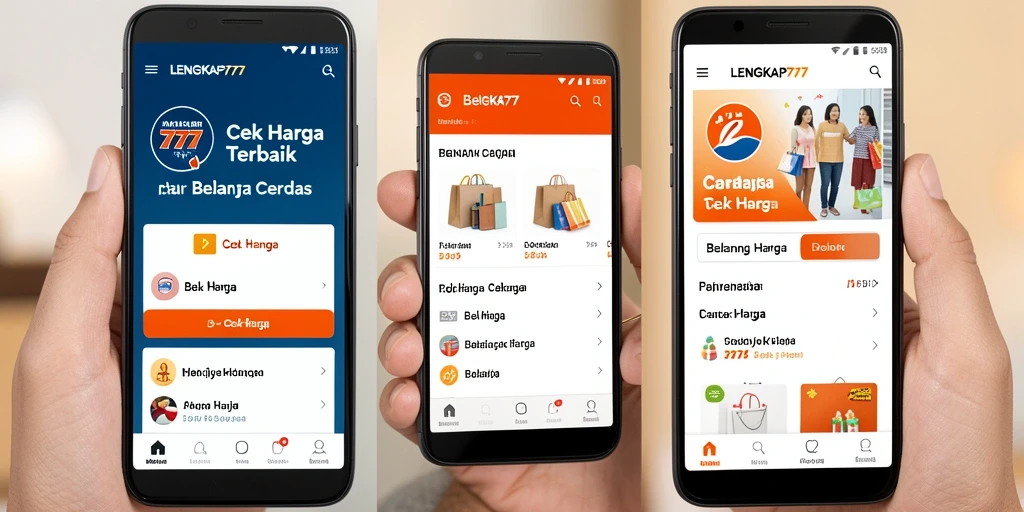 Tampilan antarmuka LENGKAP777 untuk cek harga produk.