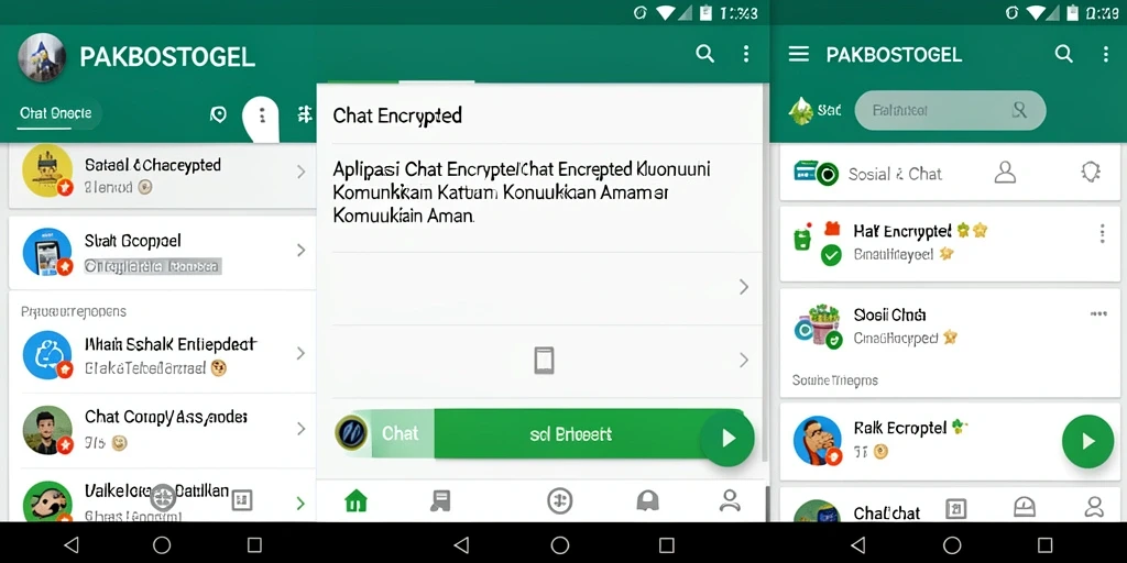 Antarmuka pengguna PAKBOSTOGEL yang intuitif dan aman untuk chatting.