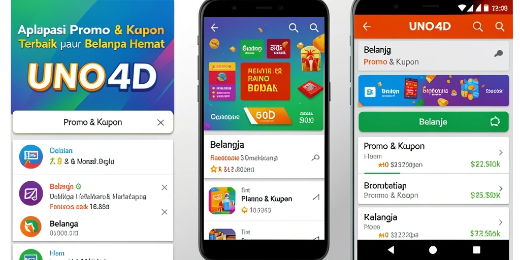 Tampilan utama aplikasi UNO4D dengan variasi promo yang menarik.